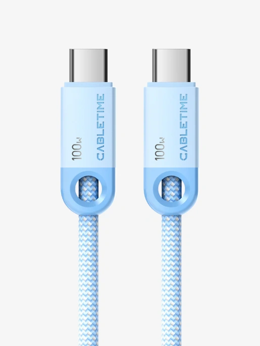 Кабель USB-C CABLETIME CUP0E (CT-CM100-PBL0.5) синий 0,5 м для смартфонов, планшетов