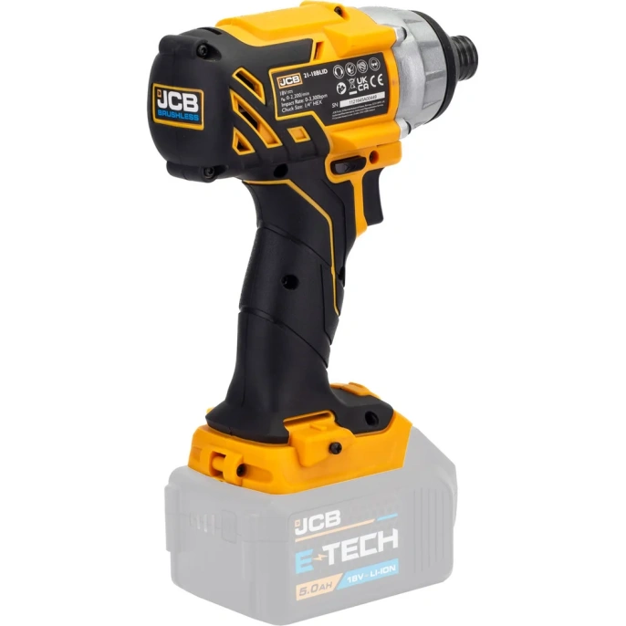 Шуруповерт аккумуляторный JCB 18V, max 180Nm, без аккумулятора JCB-18BLID-B-E 57241 (JCB-18BLID-B-E(57241))