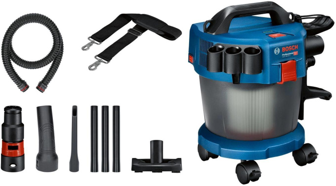 Строительный пылесос Bosch GAS 18V-10L уборка: сухая/влажная синий