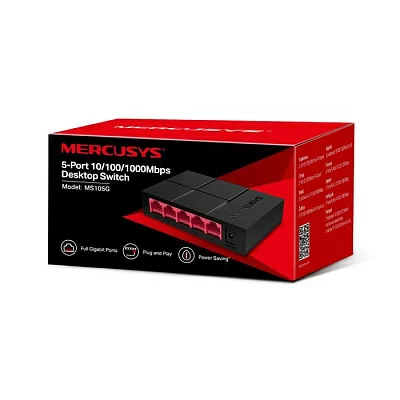 Коммутатор Mercusys MS105G 5-port Desktop Switch (5UTP 1000Mbps)