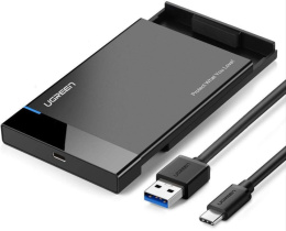Бокс для накопителей UGREEN US221-50743; вход: USB-C 3.1 GEN2; выход: 2.5'' SATA 3.0, 6 Гбит/с; совместимость с SATA 2.0/1.0; Поддержка 2,5-дюймового SATA толщиной 9,5 мм и меньше; до 6 ТБ; Поддержка UASP; Установка без инструментов; В комплекте кабель US