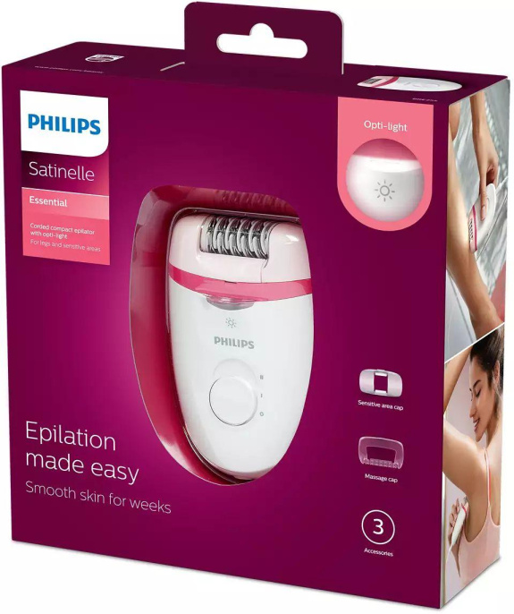 Эпилятор Philips BRE255/00 белый