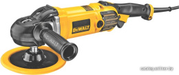 Полировальная машина DeWalt DWP849X-QS профессиональная, питание от сети, щеточный электродвигатель, регулировка скорости, частота вращения: от 0 до 3500 об/мин 0–600 об/мин плавающие , диаметр диска/шлифкруга: от
