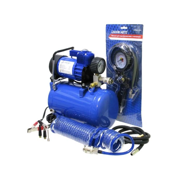 Компрессор МаякАвто АС 6003ма с ресивером 3л,12В ас6003ма