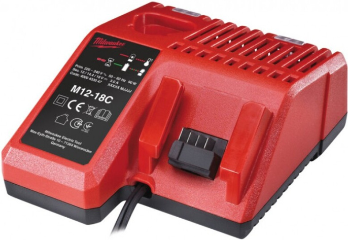 Зарядное устройство Milwaukee М12-18С (4932352959) (для электроинструмента, совместим с Milwaukee М12-M18, напряжение зарядного устройства: 12-18 В)