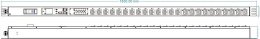 Блок распределения питания Powercom PDU-32AVMS24-14C3-10C9-1P