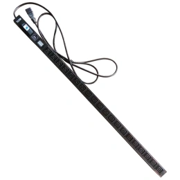 Вертикальный блок розеток, 20xC19, 250V, 16A, A/V-метр, шнур 3 метра, вилка C20 TWT-PDVI-20C9-C0