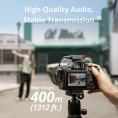 Радиосистема DJI Mic Mini (2TX + 1RX + Charging Case) DM3005 электретный (малый конденсатор), петличный/портативный, для интервью и репортажей/для смартфонов, круговая направленность, 20-20000 Гц, разъем USB Type-C/3.5 мм, радиус 400м, до 10.5 ч