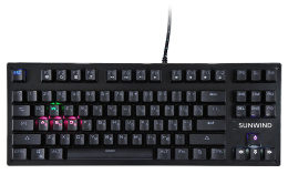 Клавиатура SunWind SW-K900G механическая черный USB Multimedia for gamer LED 1422332 кабель 1.8м