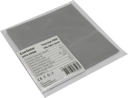 Термопрокладка ExeGate EPG-2WMK 100x100x1.5 mm, 1,7 Вт/ м•К , теплопроводящая клейкая двухсторонняя EX293277RUS