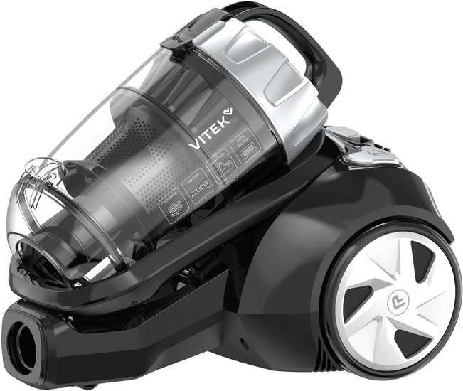 Пылесос Vitek VT-CV1230 2200Вт черный/серебристый