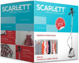 Отпариватель напольный Scarlett SC-GS130S08 белый  / черный