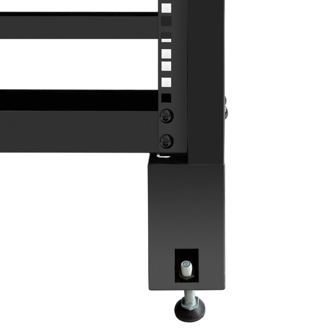 Стойка ExeGate EOR2-32U.1000.BLACK (открытая телекоммуникационная 19", 32U, двухрамная, усиленная, с роликовыми опорами, раздвижная, В1610хШ600х Г(550-790) мм, цвет черный RAL 9004) EX301163RUS