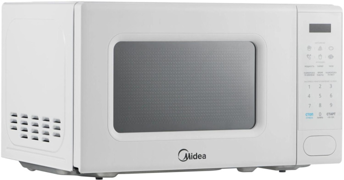 Микроволновая печь Midea EM720C2PR-W, 700Вт, 20л, белый