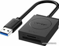 Кардридер UGREEN CR127 20250 USB 3.0 Card Reader TF+SD. Цвет: черный