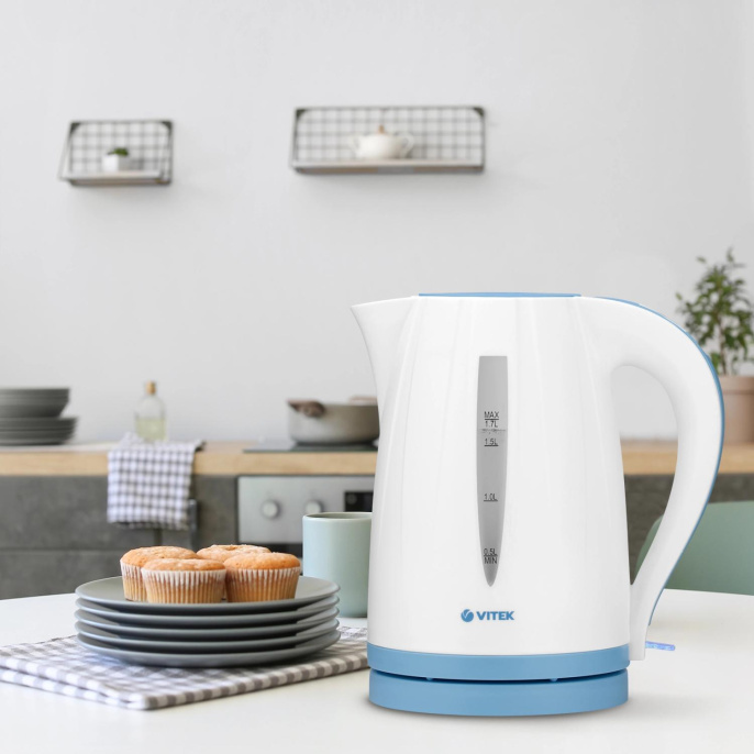 Чайник электрический Vitek VT-7031, 1.7л, пластик