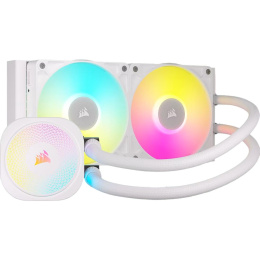 Система жидкостного охлаждения Water Cooling System Corsair iCUE LINK TITAN 240 RX RGB 240mm, White, RGB/ Fans: 2x120mm, 73.5CFM, 36dBA, 2100RPM/ S: 1851, 1700, AM5, AM4 CW-9061020-WW
