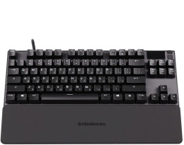 Клавиатура SteelSeries Apex Pro TKL,  USB, c подставкой для запястий, черный [64856]