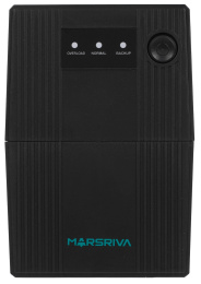 Источник бесперебойного питания Marsriva MR-UF650 31053177 12V/7Ah, линейно-интерактивный, 1 фазный вход/1 фазный выход, 650ВА, 360Вт, 50, 60Гц, 2хSchuko