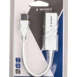 Gembird Сетевой адаптер Ethernet USB 3.0 - Gigabit Ethernet adapter, пластик, белый, RTL8153 NIC-U11