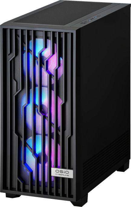 ПК Osio CyberLine C59i i5 12400F 2.5 16Gb SSD1Tb RTX3050 6Gb без ОС GbitEth 550W черный С59I-001B