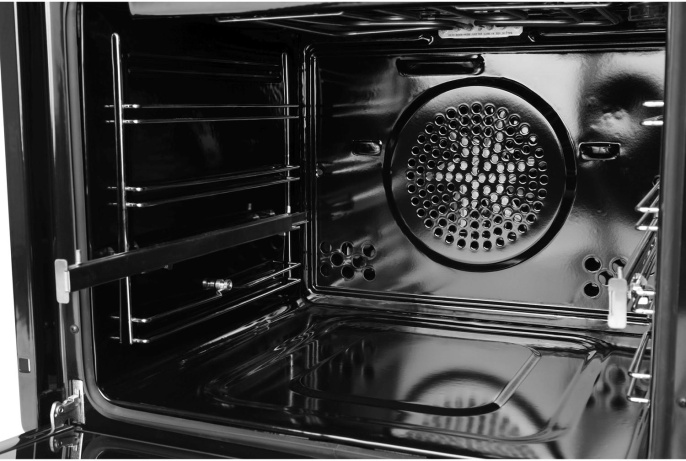 Духовой шкаф электрический DOMFY DM6642EO BG,  68л,  стекло черное