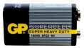 9V Батарейка GP Supercell 1604S 6F22,  1 шт.