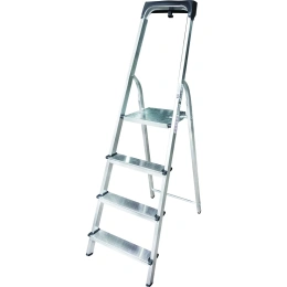 Алюминиевая стремянка с органайзером Новая Высота 4 ступени 1115104