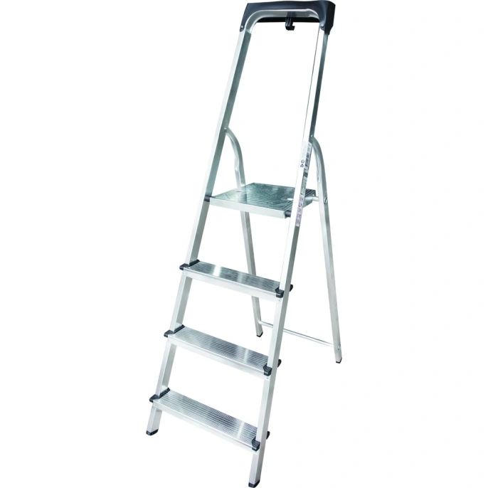 Алюминиевая стремянка с органайзером Новая Высота 4 ступени 1115104