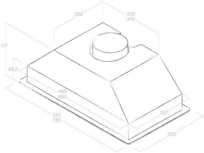 Встраиваемая вытяжка Elica Era C WH/A/52, управление кнопочное, белый [prf0142716]