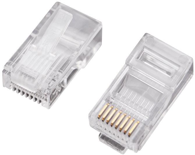 Коннектор REXANT 05-1021 UTP кат.5E RJ45 прозрачный