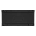 Шкаф телекоммуникационный 19" настенный 4U ExeGate EC-WM-4U.600.G.BLACK 19”, 4U, 600x600x280mm ШхГхВ , передняя дверь закаленное стекло, съемные боковые панели, пыле- и влагозащита IP23, черный RAL 9004 EX300262RUS