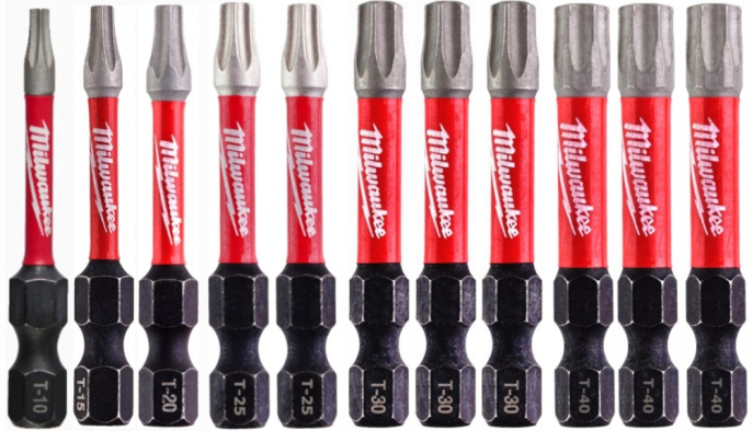 Набор бит SHOCKWAVE 38 предметов Milwaukee 4932492009