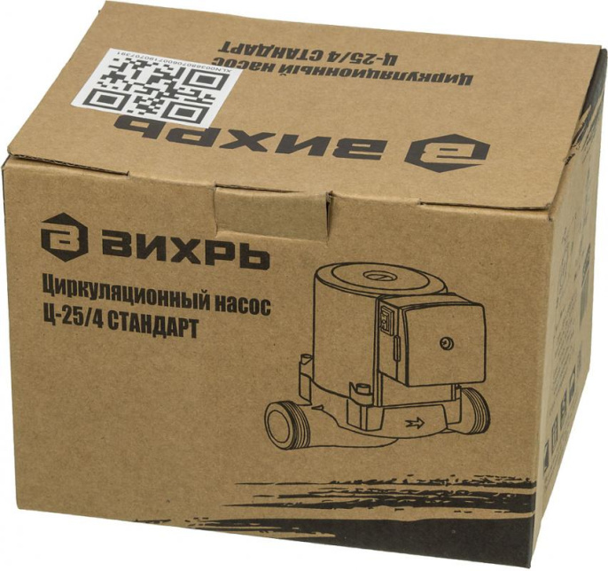 Насос циркуляционный Вихрь Ц-25/4,  центробежный, поверхностный, 3000л/ч [68/7/6]