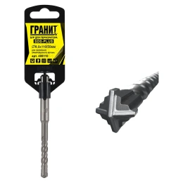 Бур Quadro-X (8.0х110/50 мм; SDS-plus) ГРАНИТ 408110