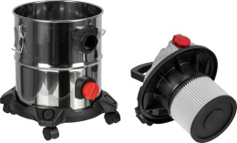 Строительный пылесос Ресанта ПС-1500/20 1500Вт уборка: сухая/влажная/выдув серебристый (75/19/1)