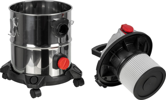 Строительный пылесос Ресанта ПС-1500/20 1500Вт уборка: сухая/влажная/выдув серебристый (75/19/1)