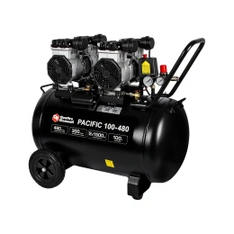 Безмасляный поршневой компрессор QUATTRO ELEMENTI PACIFIC 100-480 480 л/мин, 100 л, 3.5 л.с, 8 бар 915-373
