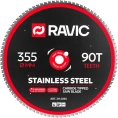 Диск пильный по нержавеющей стали Ravic 355x2.2/1.8x25.4 мм Z=90 211.0355