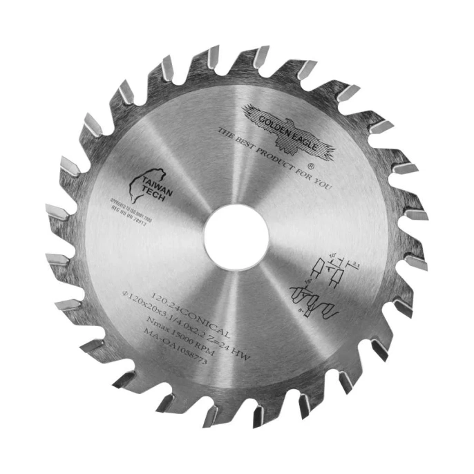 Диск пильный HW подрезной (120x20x3.1-4.0/2.2 мм; Z24; KO-F) Golden Eagle TL00000063