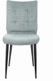 Стул для дома Бюрократ CH-K10 серо-голуб. Light 28 металл черный на ножках CH-K10_1/LT28