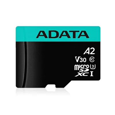 Флеш карта microSDHC 256Gb Class10 A-Data AUSDX256GUI3V30SA2-RA1 Premier Pro + adapter