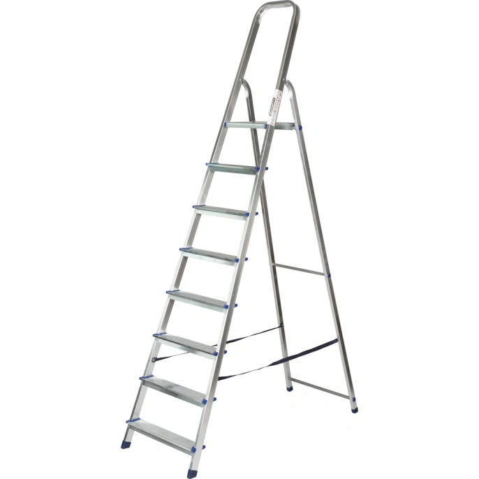 Алюминиевая стремянка SMARTY Alpha 8 ступеней SN021-08