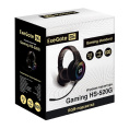 Полноразмерные игровые наушники с микрофоном гарнитура ExeGate Gaming HS-520G регулировка оголовья, гибкий держатель микрофона, USB, 2x3.5мм, динамик 40мм, 20-20000Гц, длина кабеля 2.5м, регулировка громкости, RGB подсветка EX295316RUS
