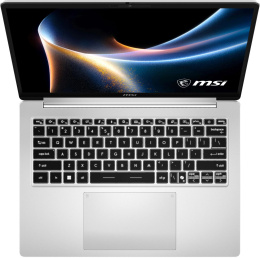 Ноутбук MSI Modern 14S AI+ G3MG-010XRU Core Ultra 7 355 16Gb SSD512Gb Intel Graphics 14" OLED FHD+ 1920x1200 без ОС silver WiFi BT Cam 9S7-14U212-010