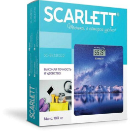 Весы напольные электронные Scarlett SC-BS33E022 макс.180кг синий