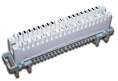 Плинт Lanmaster (TWT-LSA10P-DIS-09) 10 пар LSA-PROFIL размык. ABS пластик белый