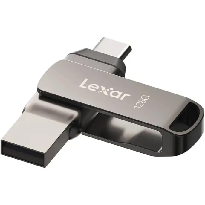 Флеш накопитель 32GB Lexar 2-in-1 USB 3.1 USB C, OTG, USB 3.1/Type-C, металл/пластик, 100 MB/s LJDD400032G-BNQNG