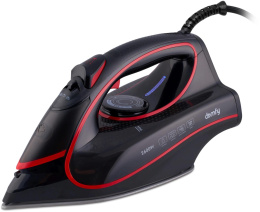 Утюг DOMFY DSC-EI606,  с паровым ударом,  2600Вт,  с автоотключением,  черный и красный