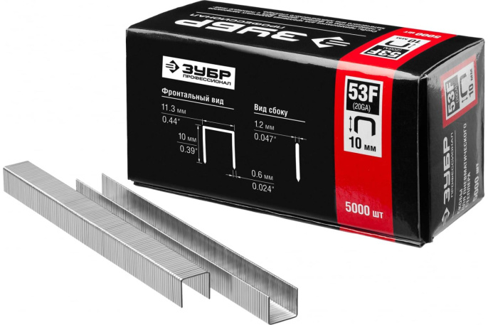 Скобы для степлера Зубр 31950-10